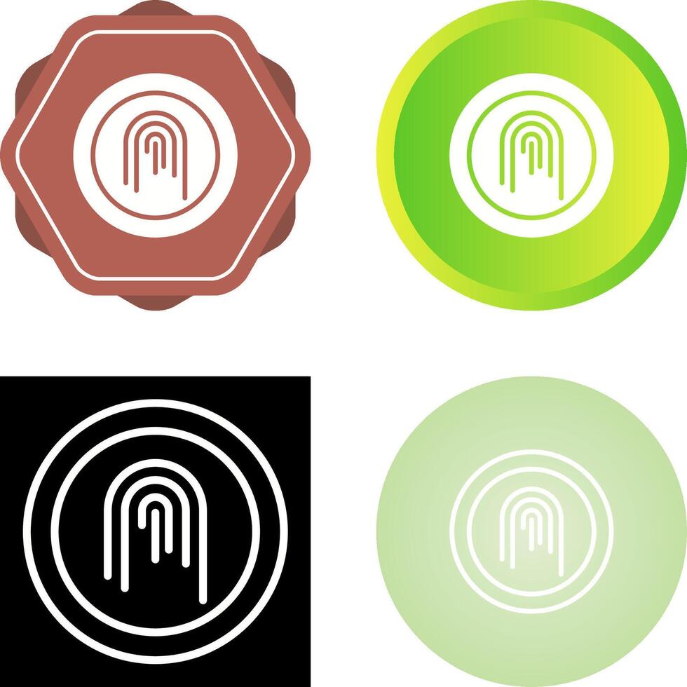 Fingerprint Vector Icon