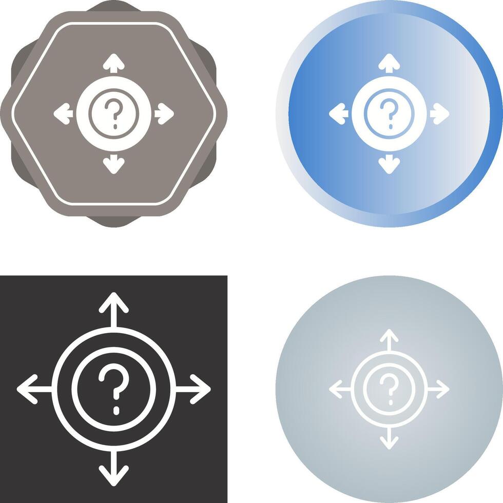 Uncertainty Vector Icon