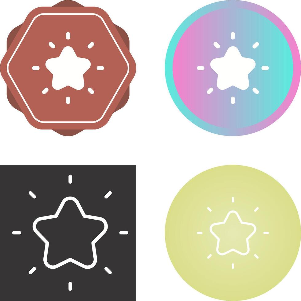 Shining star Vector Icon