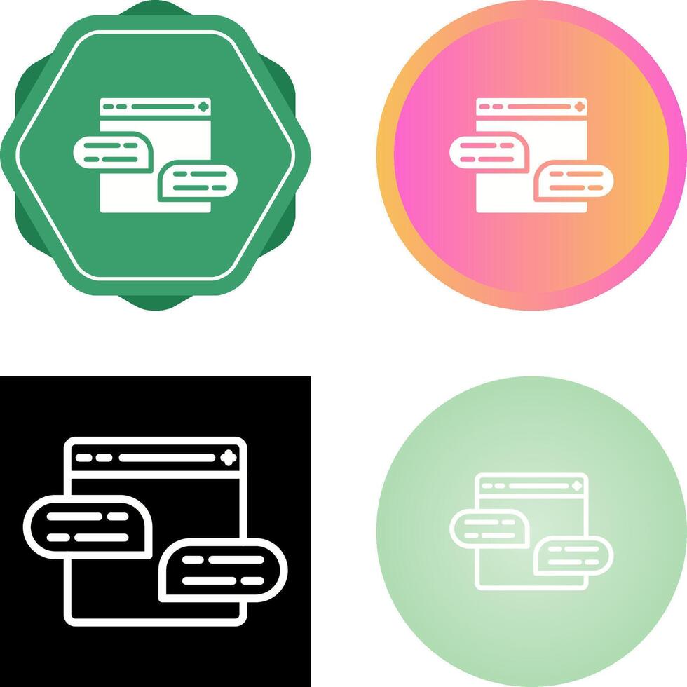 Speech Bubbles Vector Icon