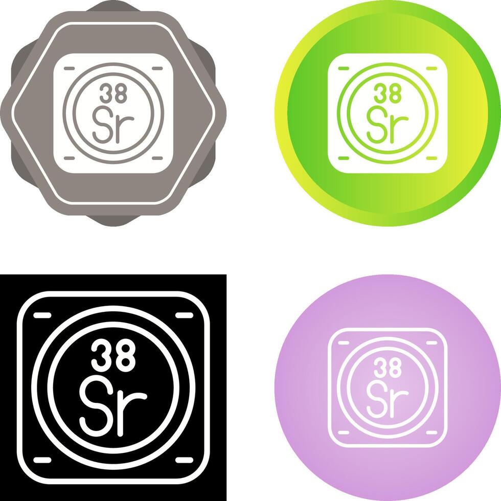Strontium Vector Icon