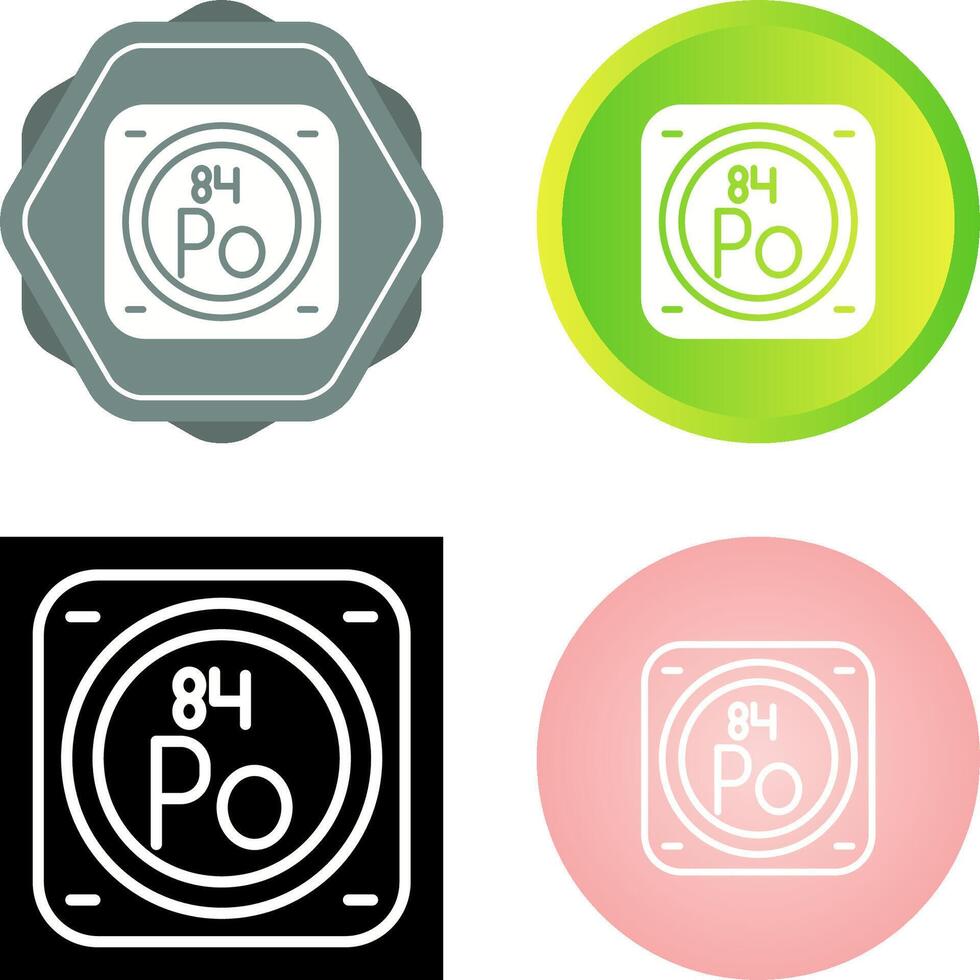 químico elemento vector icono