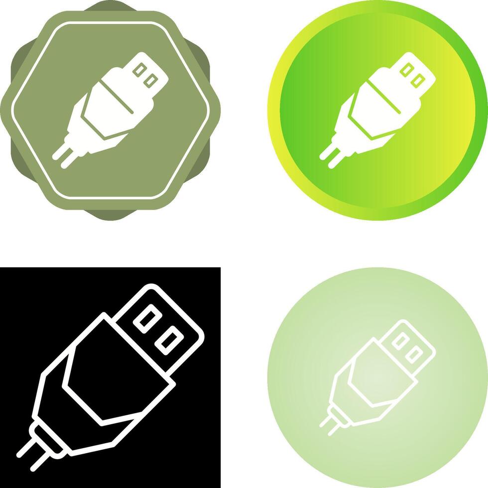 Usb Cable Vector Icon