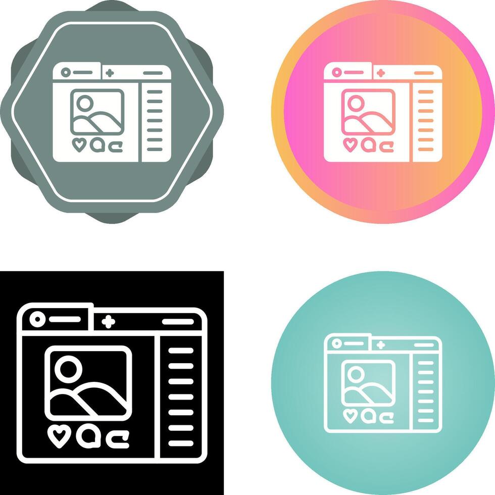 Social Media Vector Icon