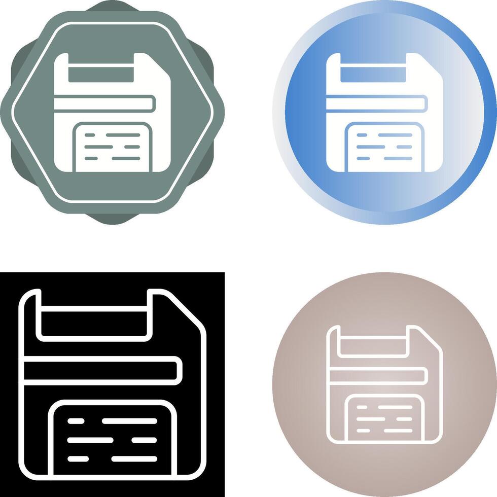 Floppy Disk Vector Icon