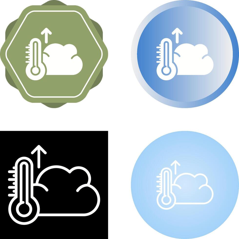 icono de vector de nube