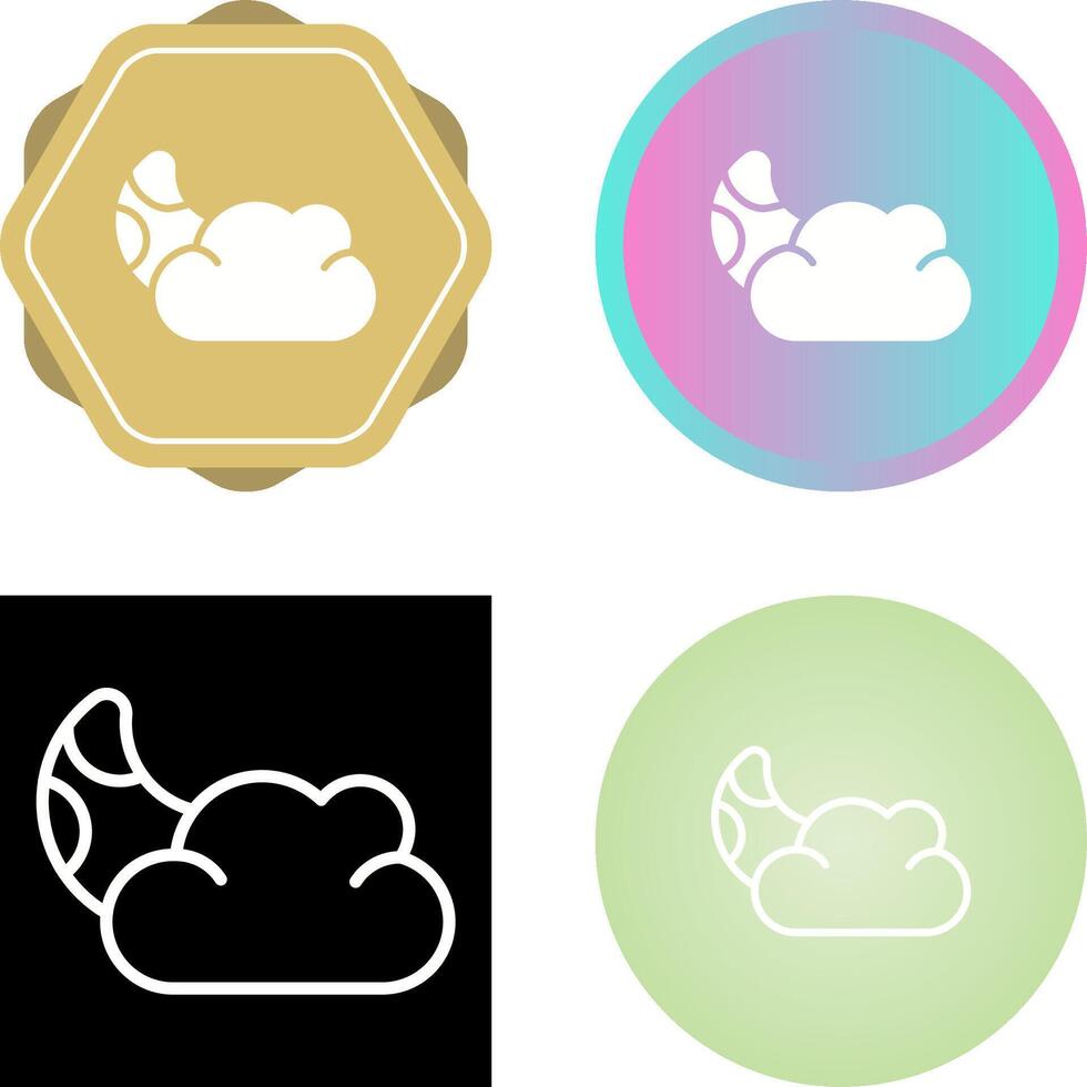 icono de vector de nube