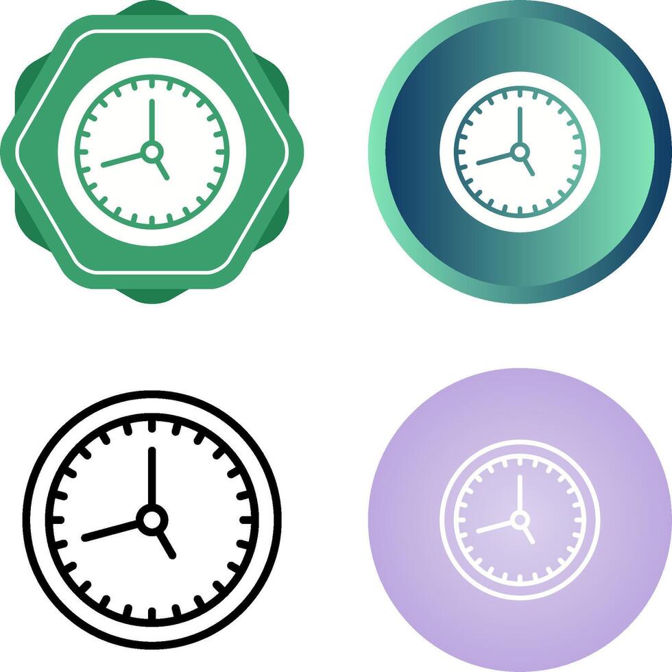 icono de vector de reloj