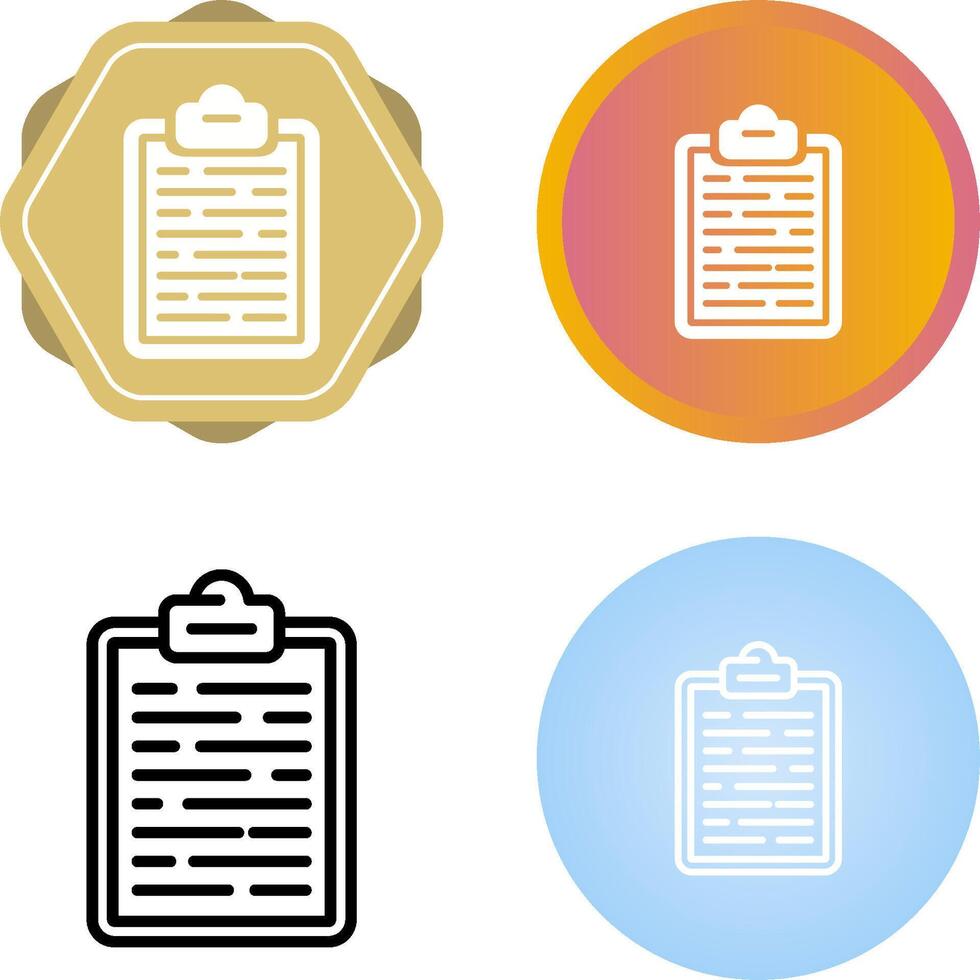 Clipboard Vector Icon