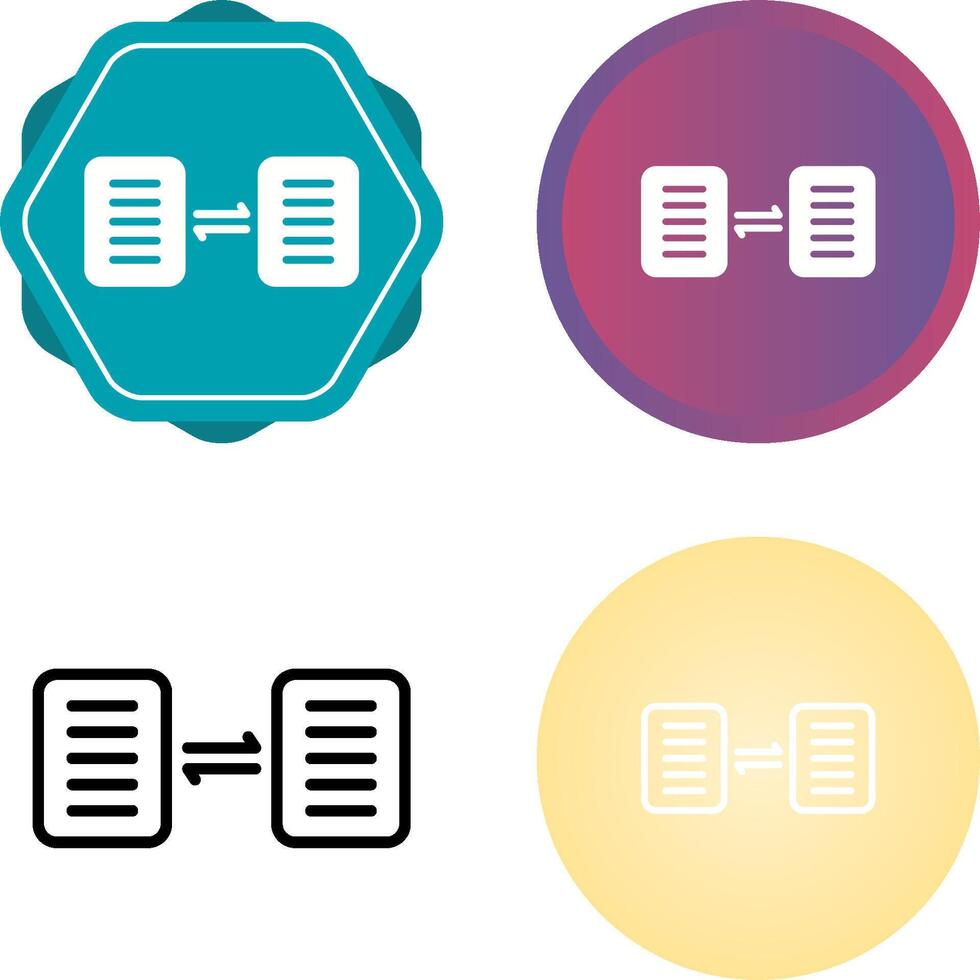 Document Sharing Vector Icon