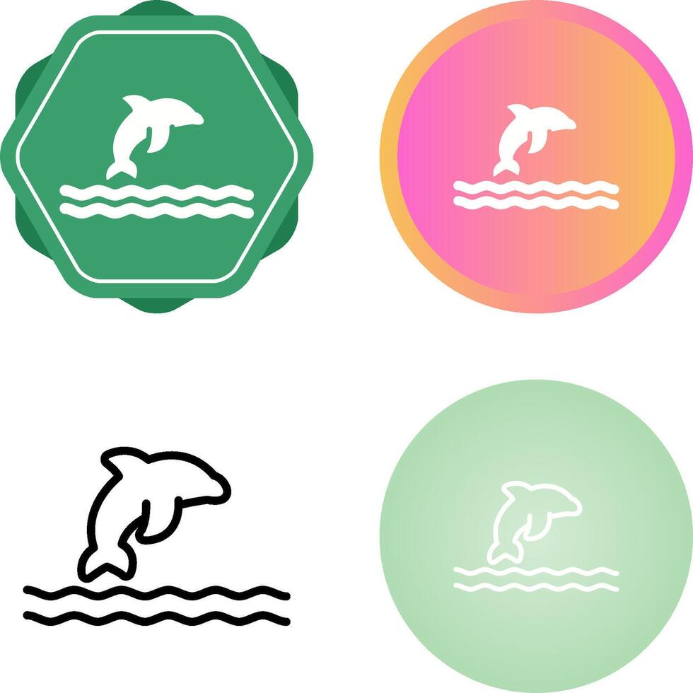 Dolphin Vector Icon