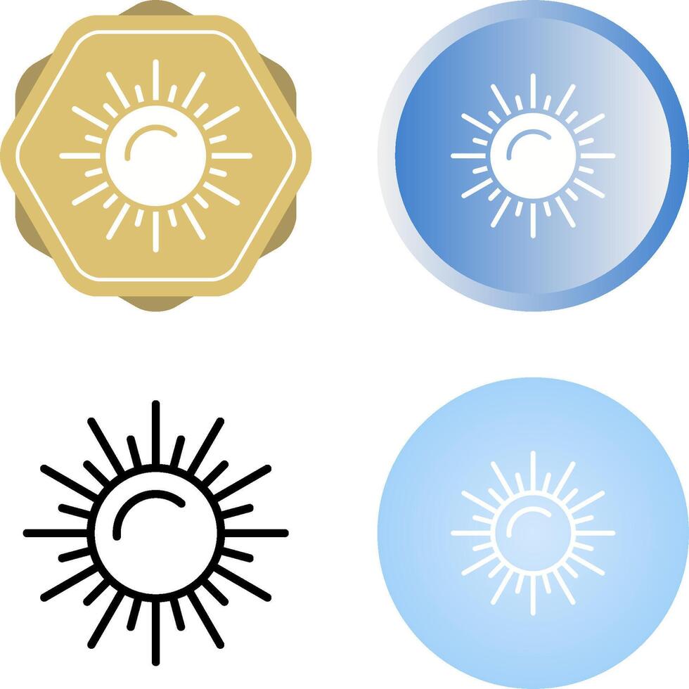 icono de vector de sol