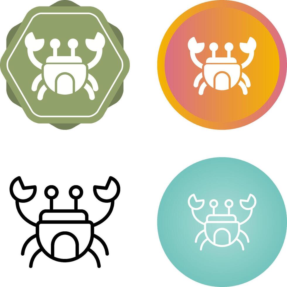 Crab Vector Icon