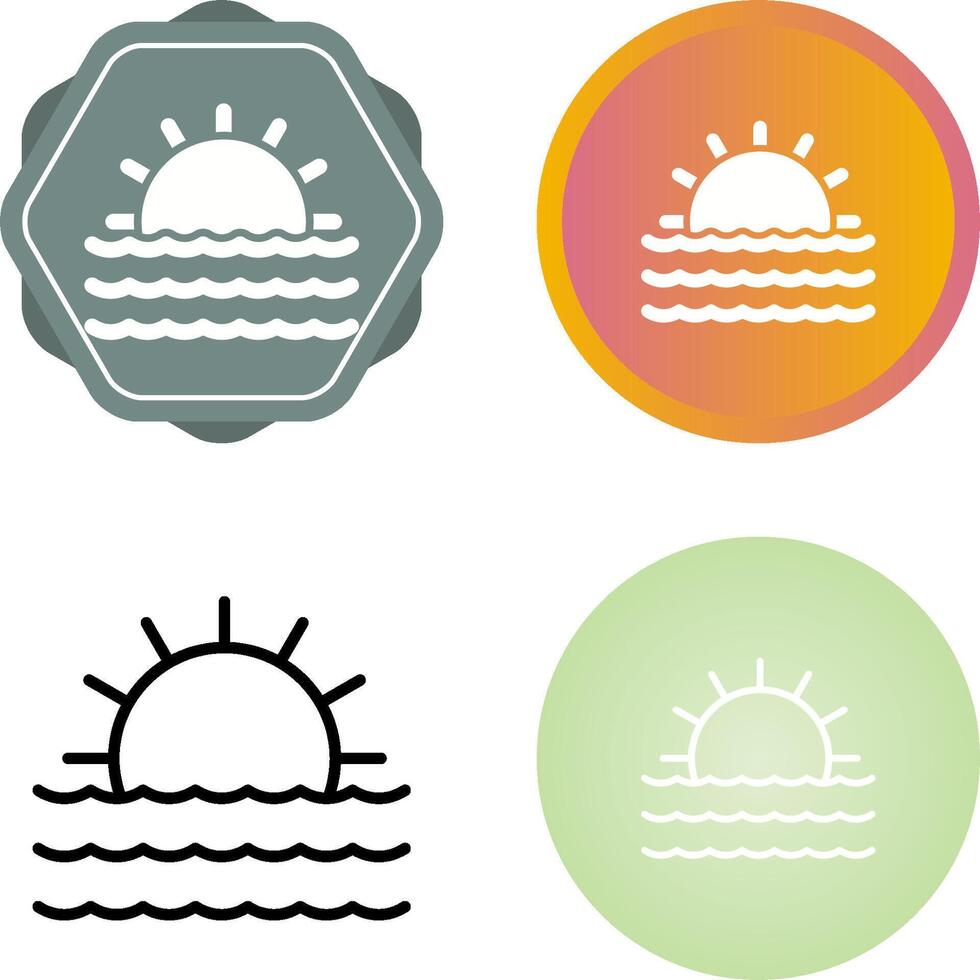 Sunset Vector Icon