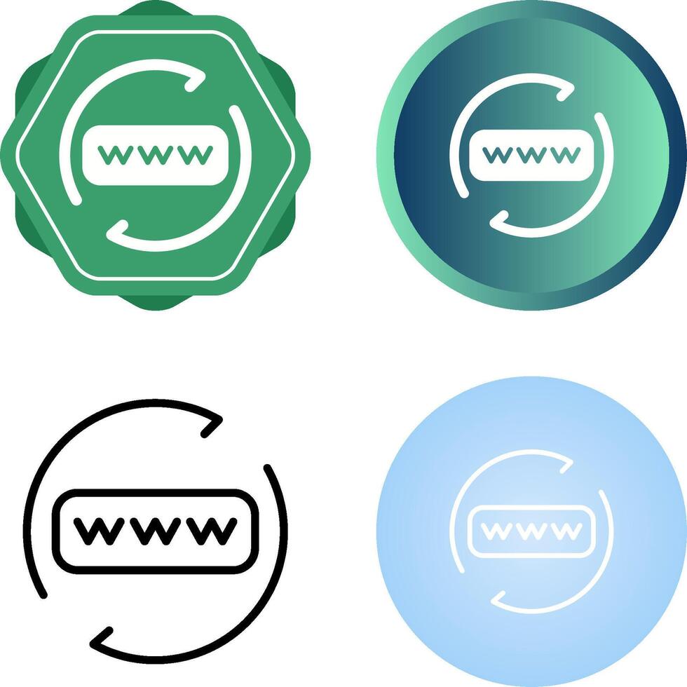 Domain Renewal Vector Icon
