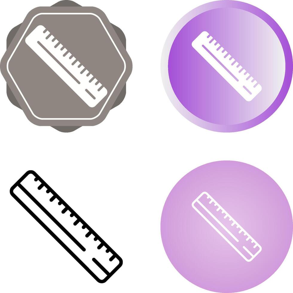 Straight Ruler Vector Icon