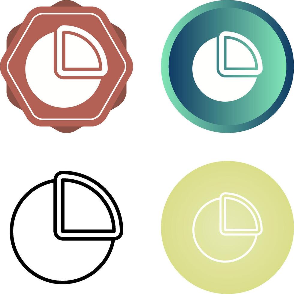 icono de vector de gráfico circular