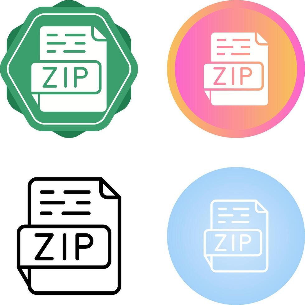 ZIP Vector Icon