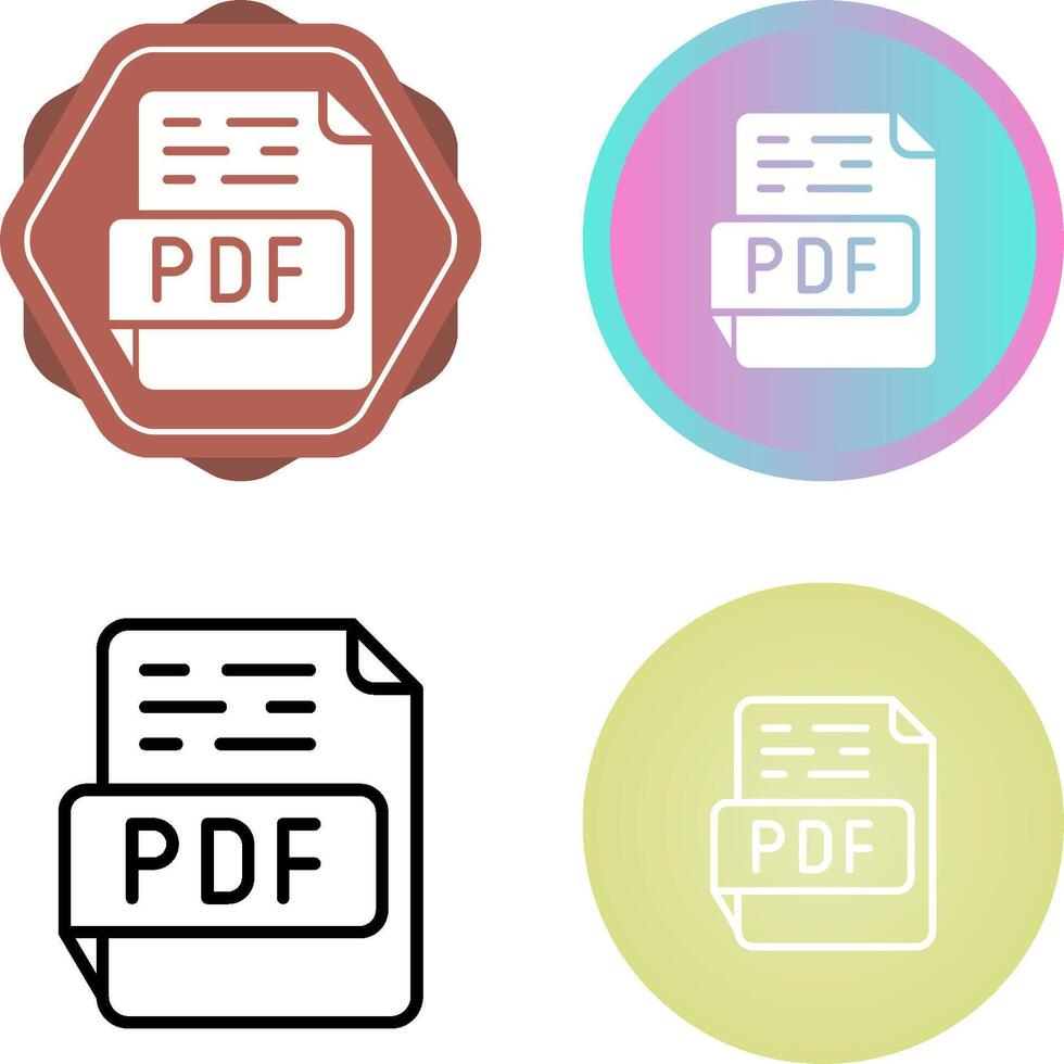 PDF Vector Icon