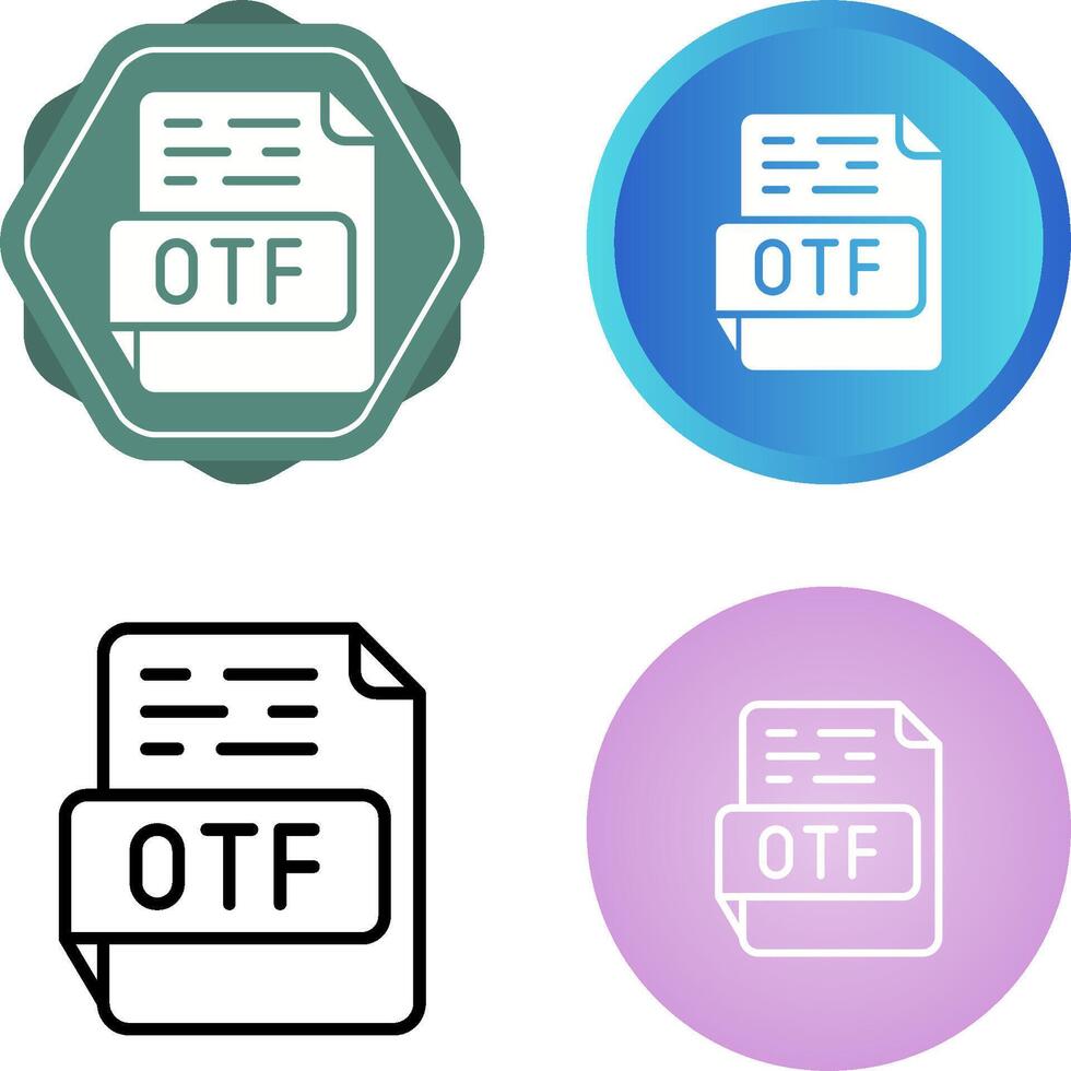 OTF Vector Icon