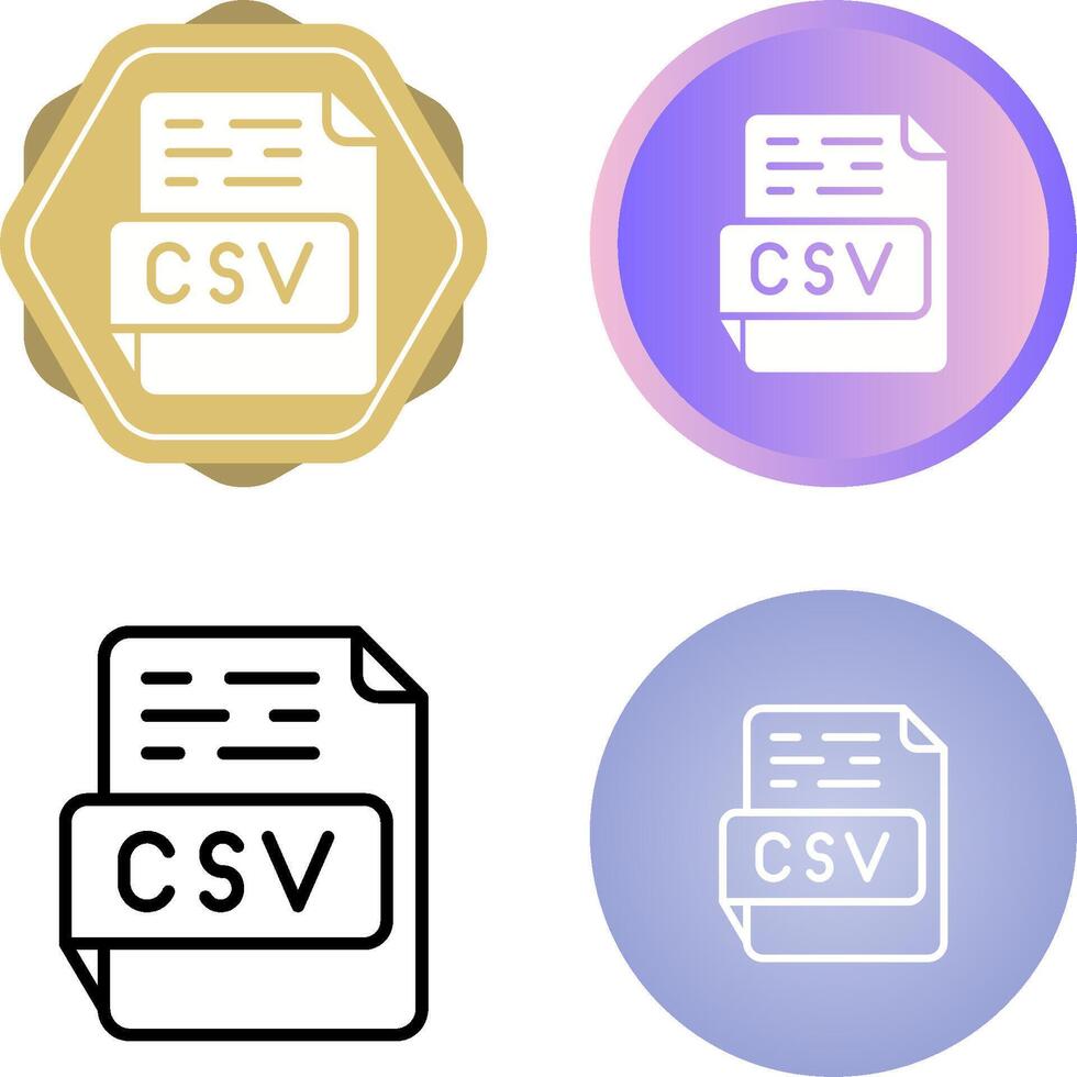 CSV Vector Icon