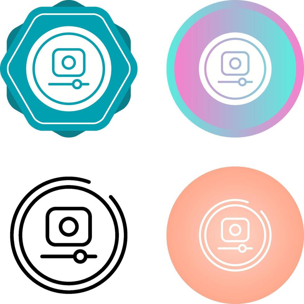 Video Record Button Vector Icon