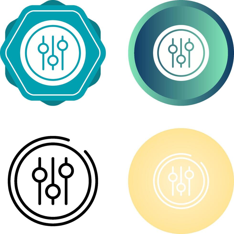 Audio Equalizer Vector Icon