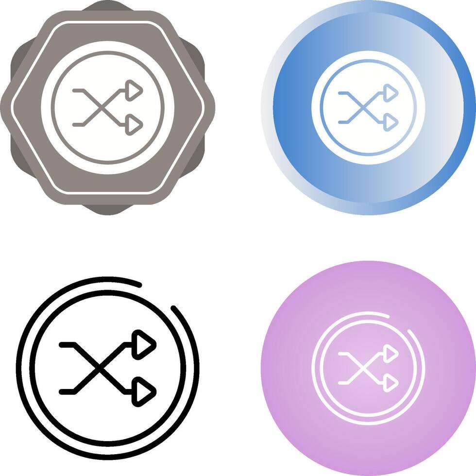 Shuffle Icon Vector Icon