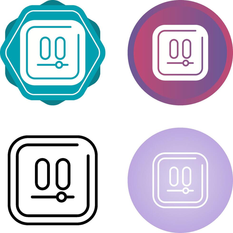 Video Pause Square Vector Icon