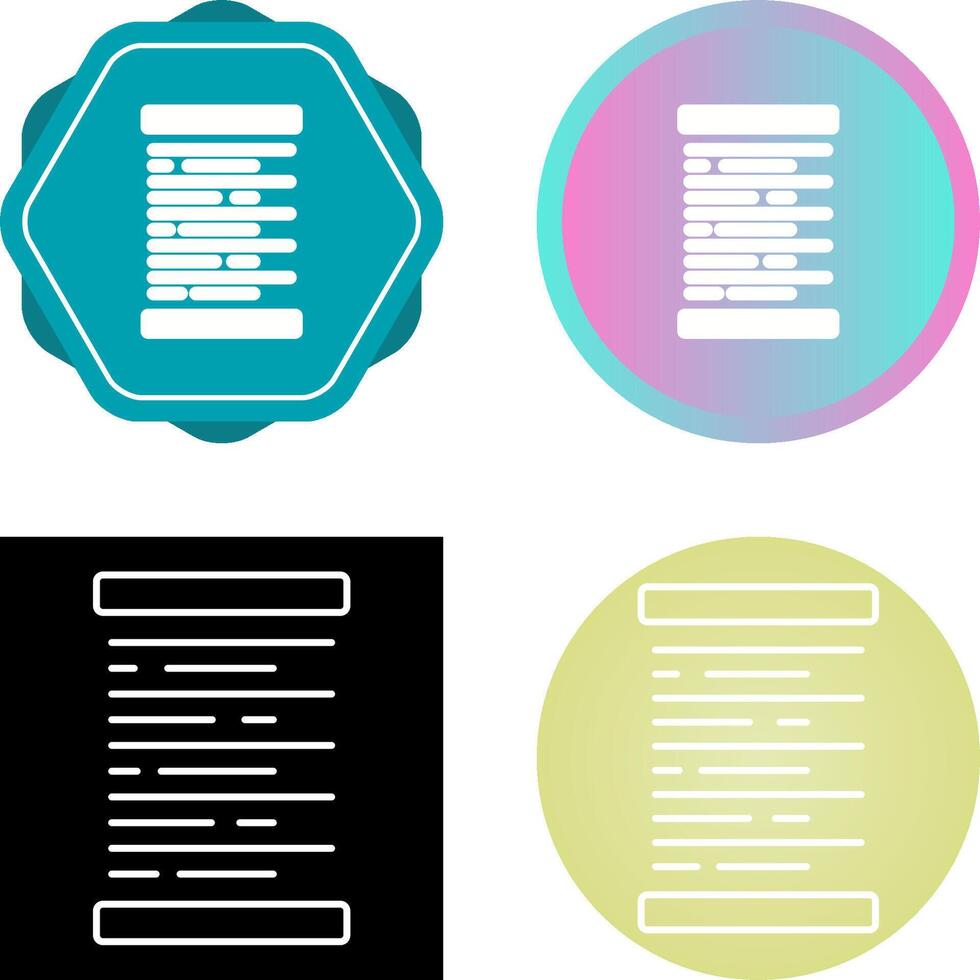 Left Alignment Vector Icon