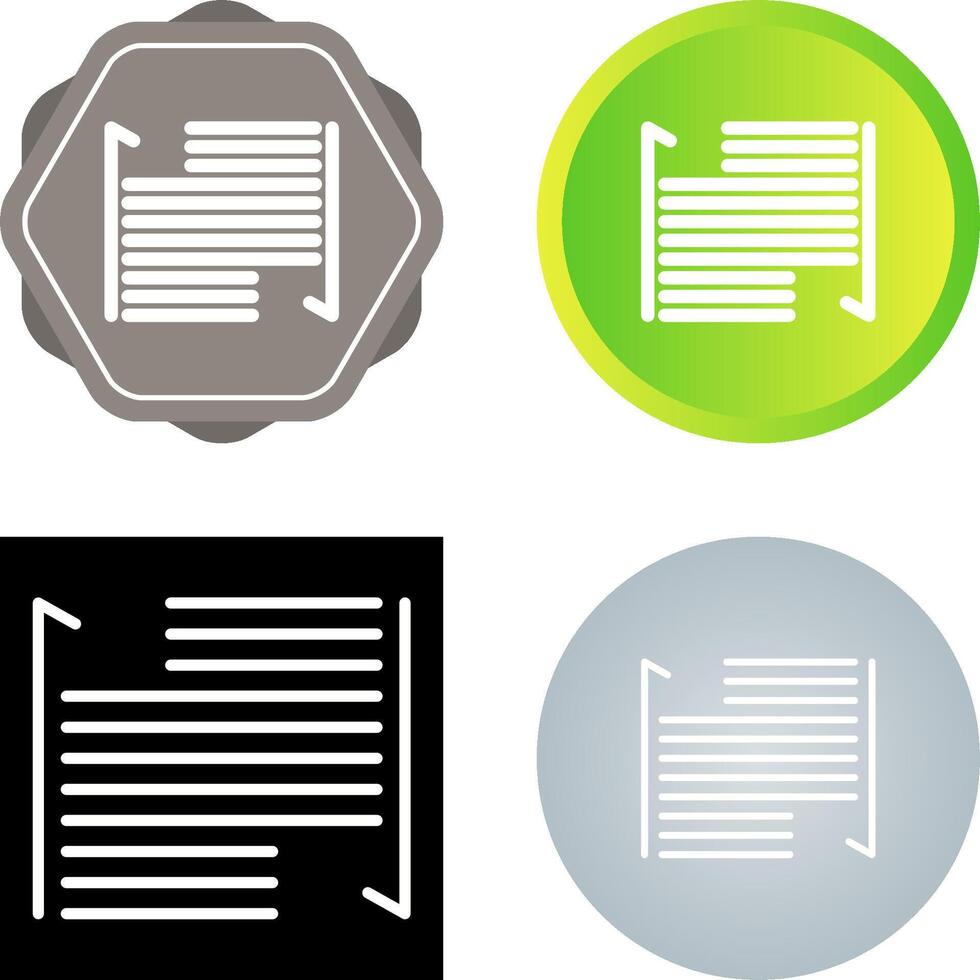 Indent Vector Icon