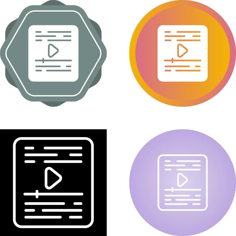 Video Vector Icon