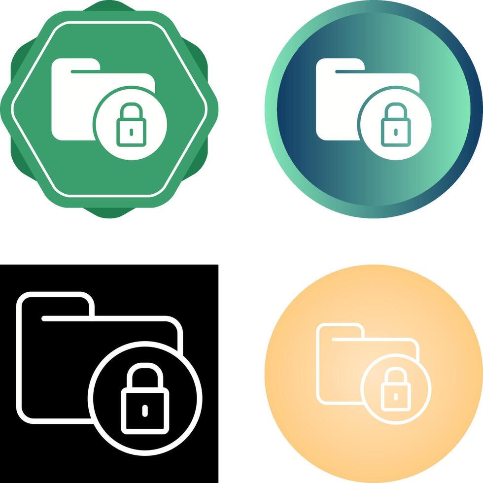 Secure Folder Vector Icon 40776679 Vector Art at Vecteezy