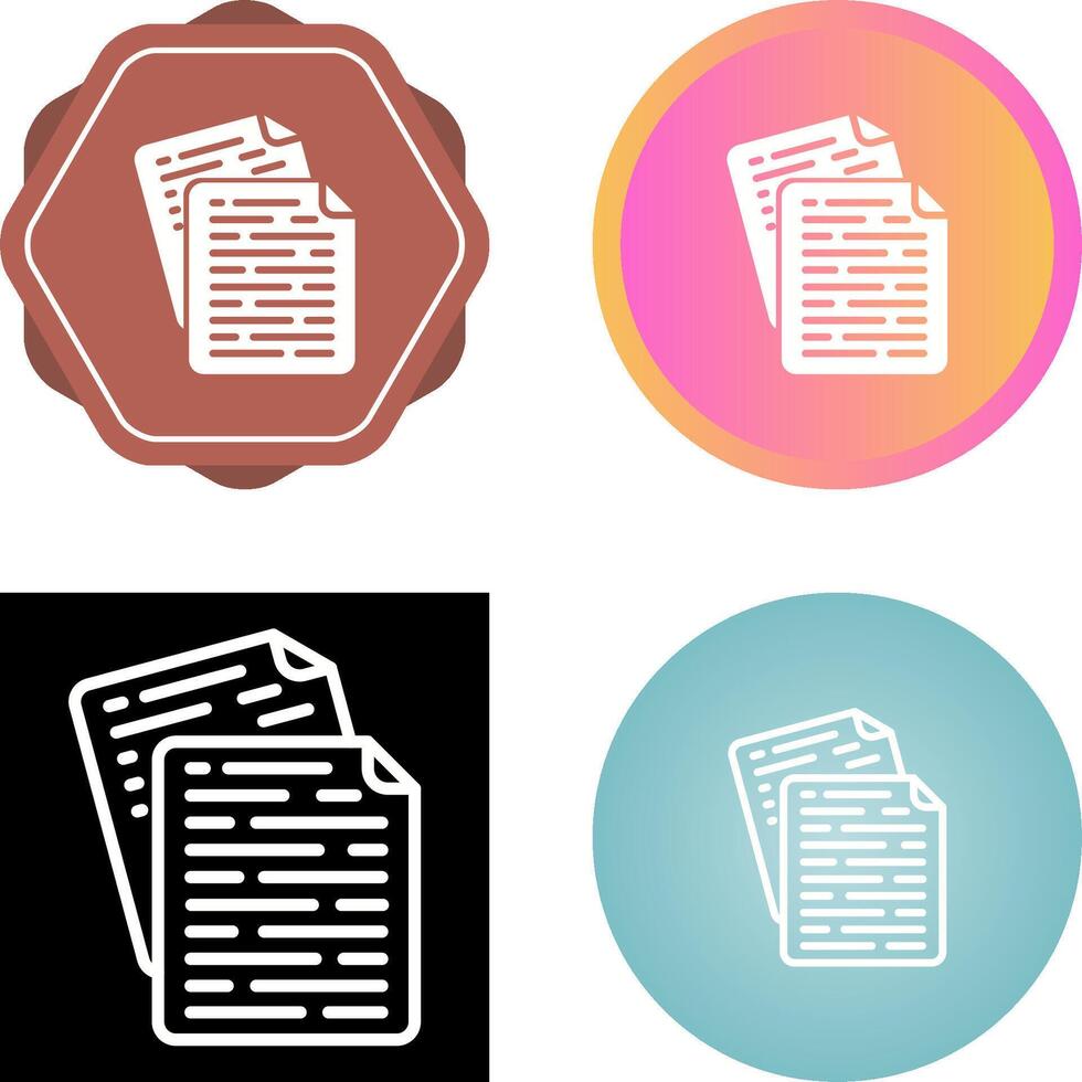 Documents Vector Icon