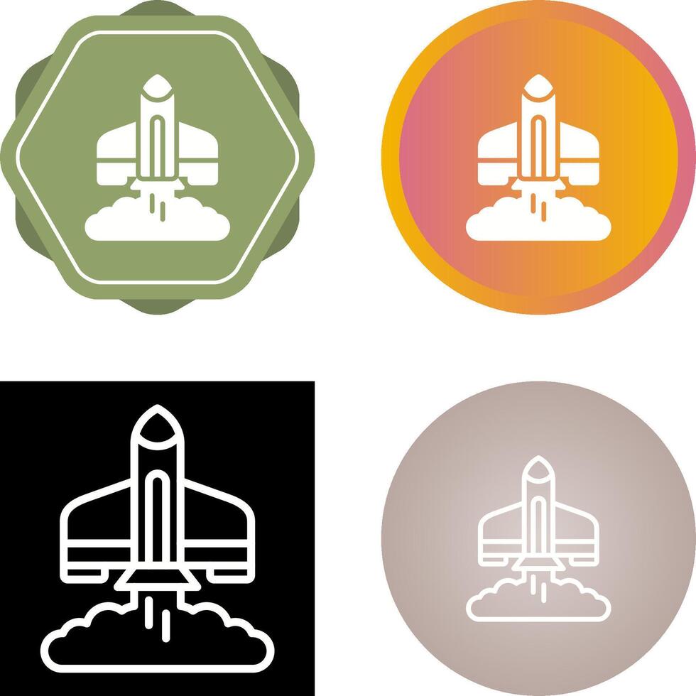 Rocket Launch Vector Icon