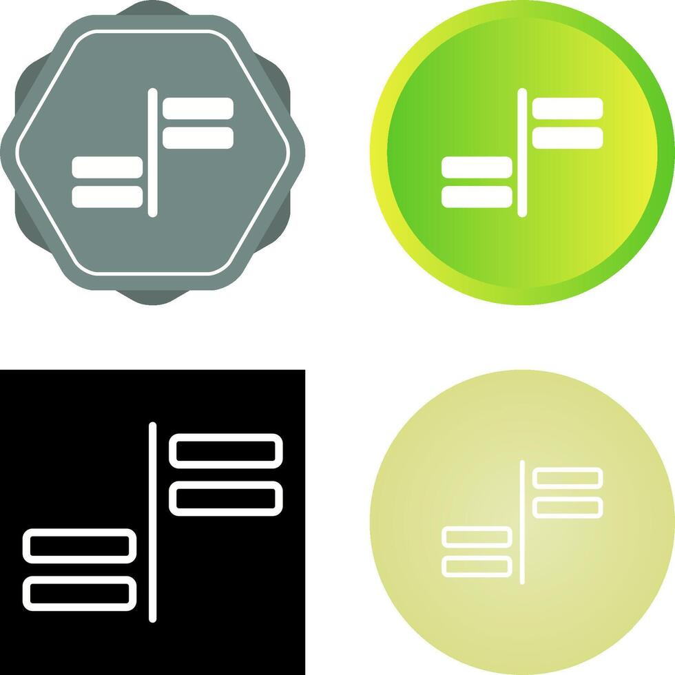 Horizontal Alignment Vector Icon