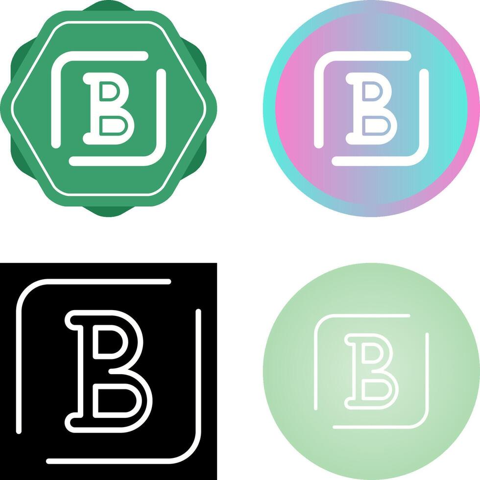 Bold Vector Icon