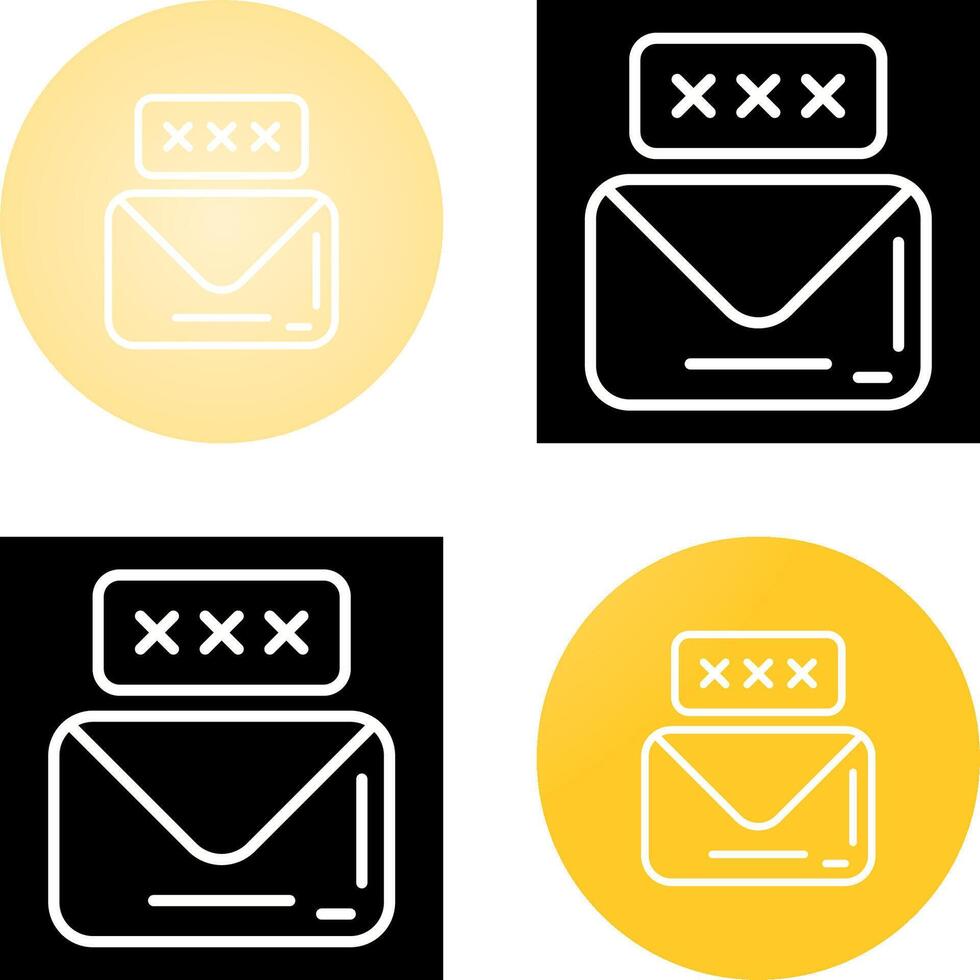 icono de vector de correo