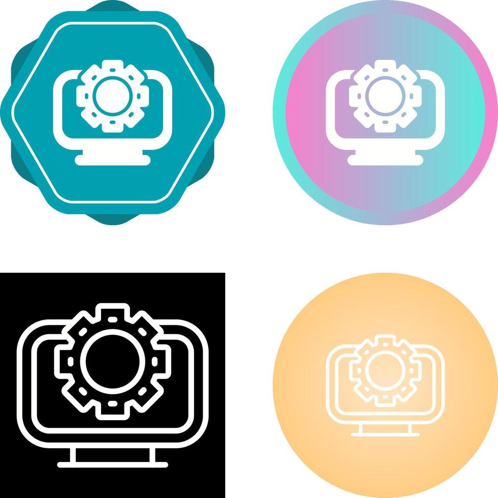 Desktop Computer Vector Icon