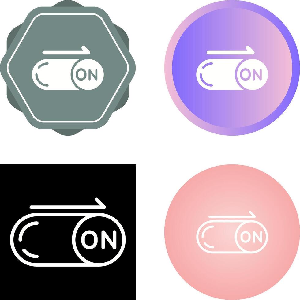 On Button Vector Icon