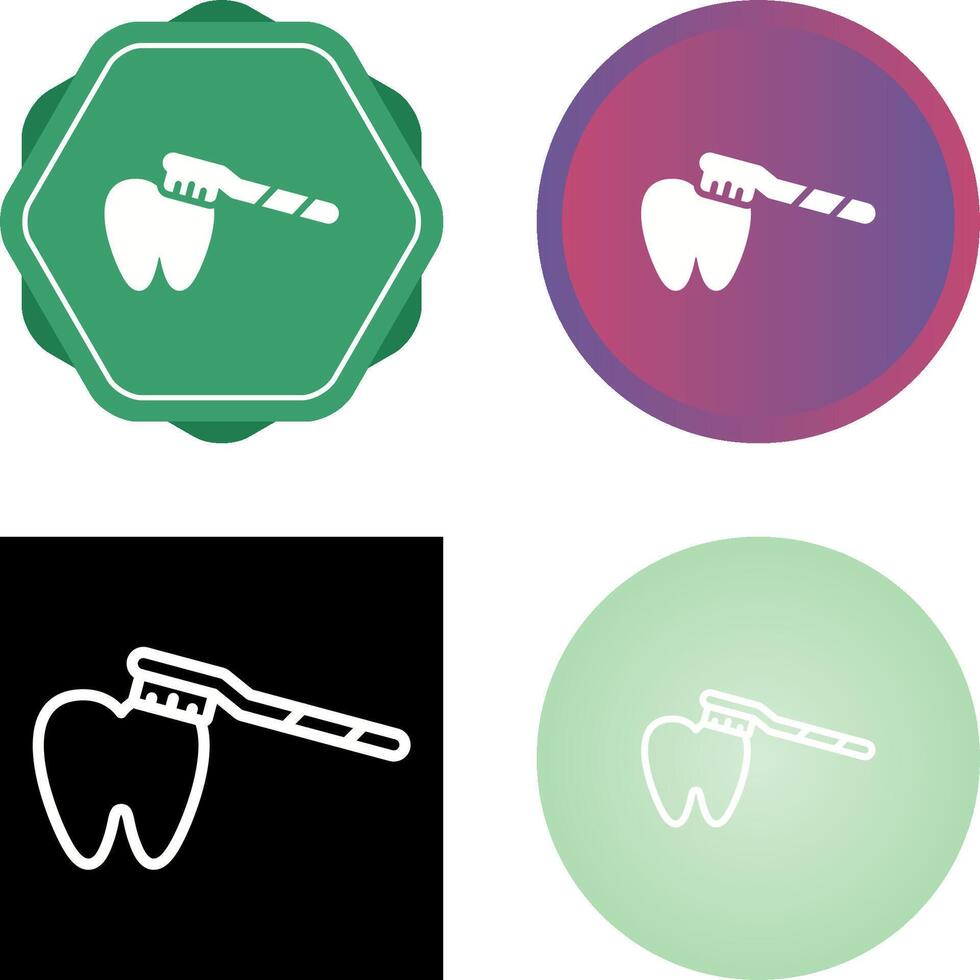 Brushing Teeth Vector Icon