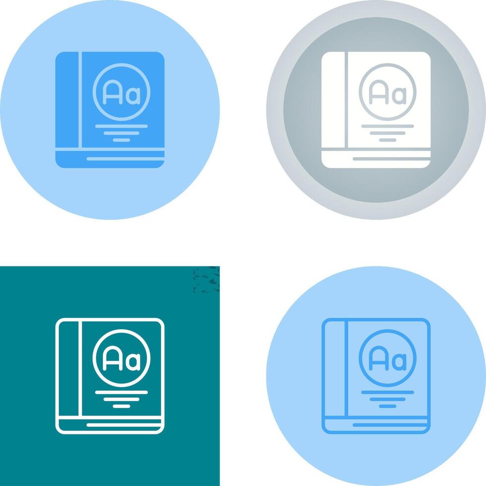 Dictionary Vector Icon
