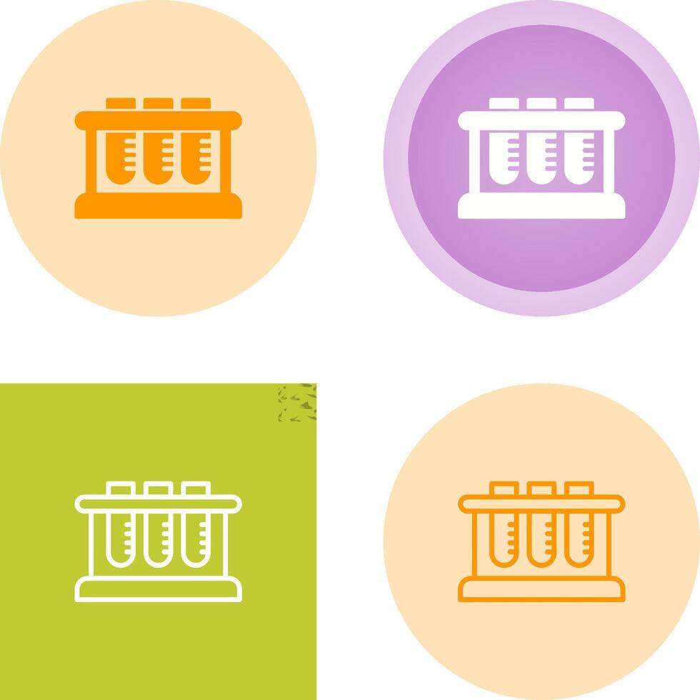 Test Tube Rack Vector Icon