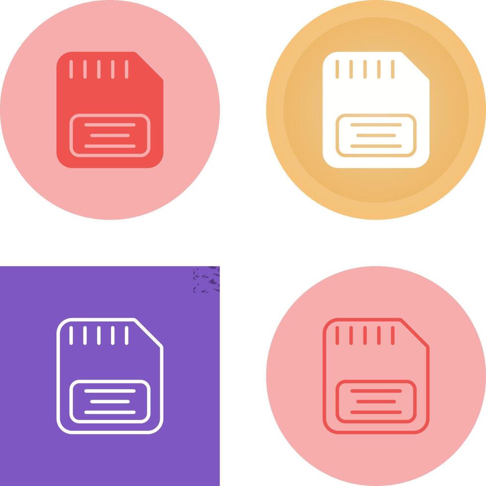 Memory Card Vector Icon