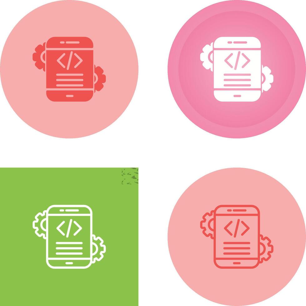 Mobile App Development Vector Icon