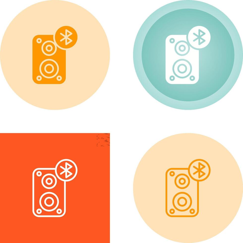 Portable Bluetooth Speaker Vector Icon