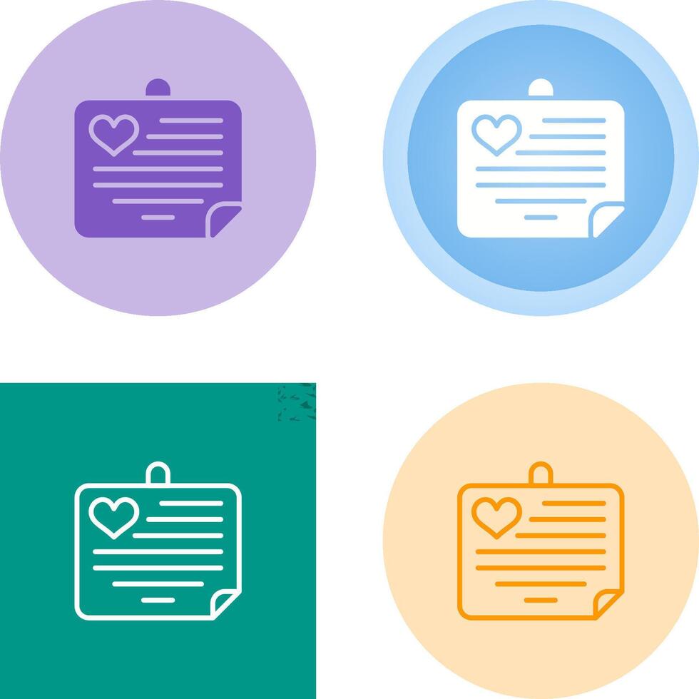 Love notes Vector Icon