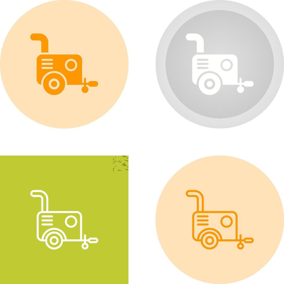 Portable air compressor Vector Icon