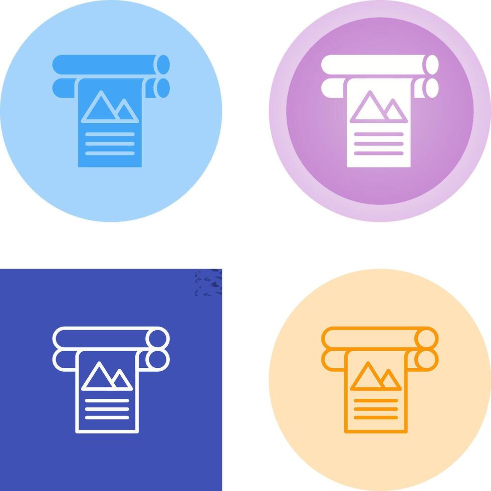Large Format Printer Vector Icon