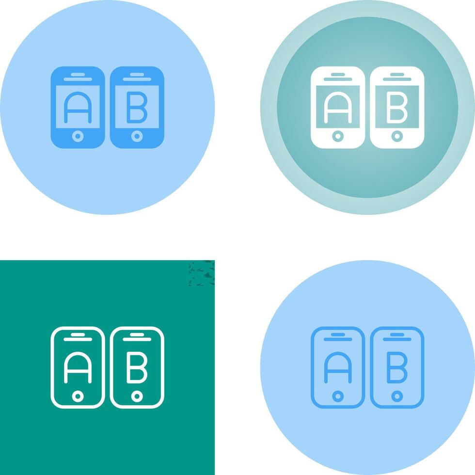 A B Testing Vector Icon